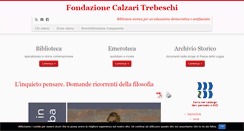 Desktop Screenshot of fondazionetrebeschi.it