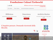 Tablet Screenshot of fondazionetrebeschi.it